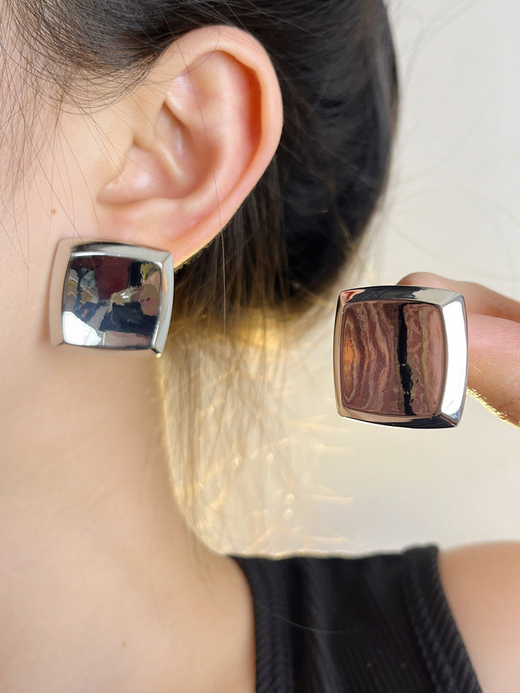 Wholesale Geometric Square Exaggerated Large Earrings